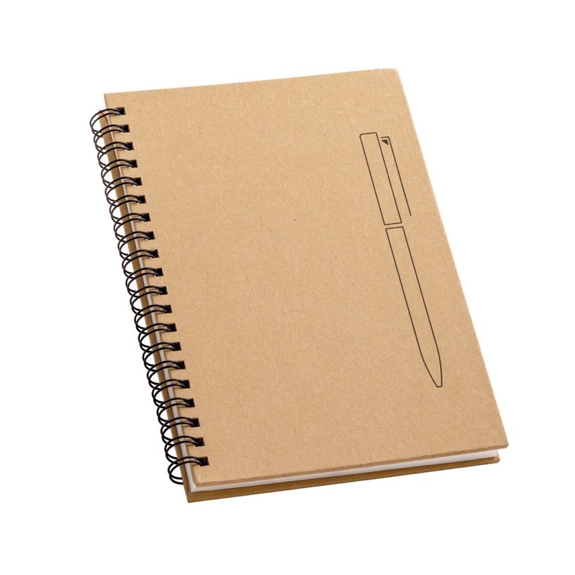 Caderno B6 Espiral Kraft com Suporte Magnético Rock