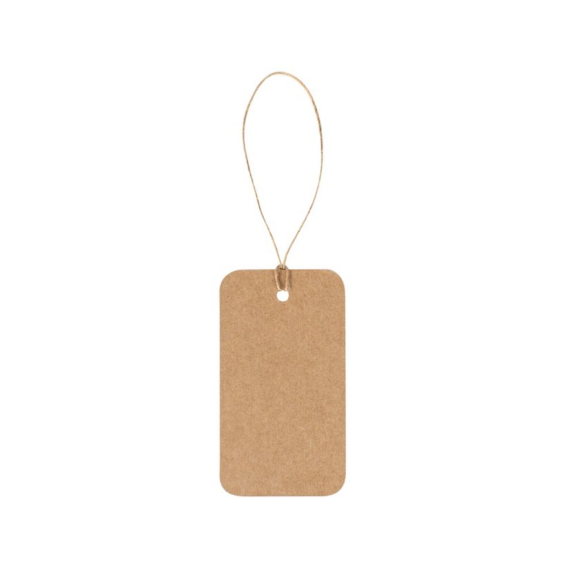 Etiqueta de Papel Reciclado Retangular