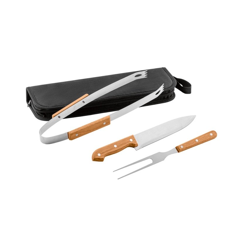 Kit Churrasco Garlic com 3 Utensílios