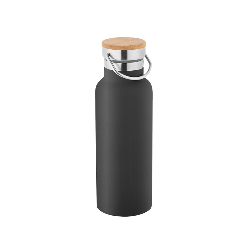 Garrafa Térmica Ragnar com Detalhe em Bambu 570ml