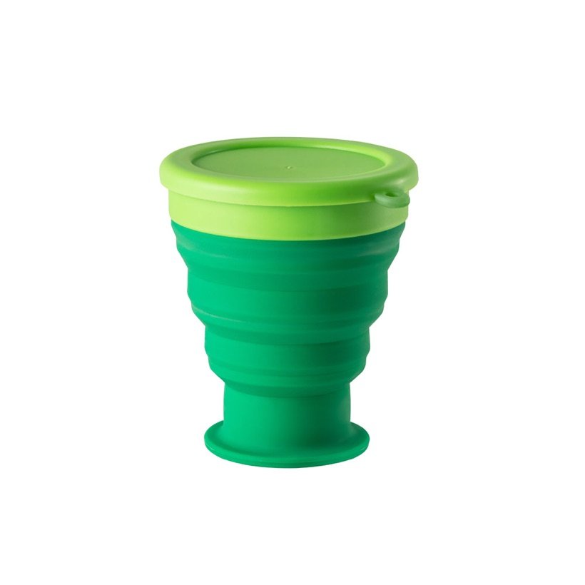 Copo de Viagem Dobrável Orton L em Silicone 400ml