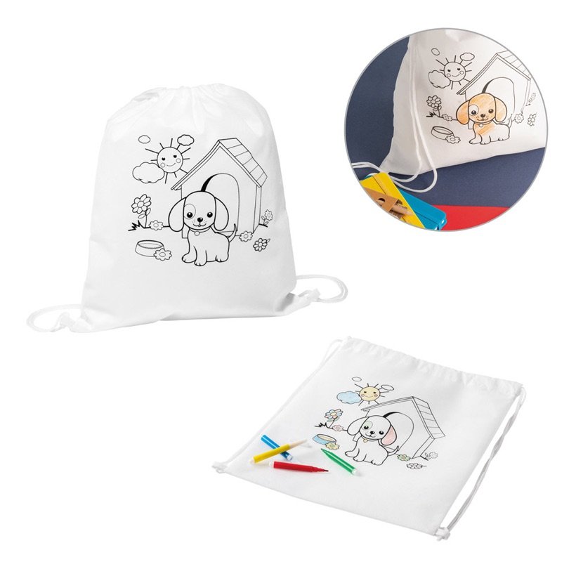 Mochila Infantil para Colorir Baloo — Conjunto