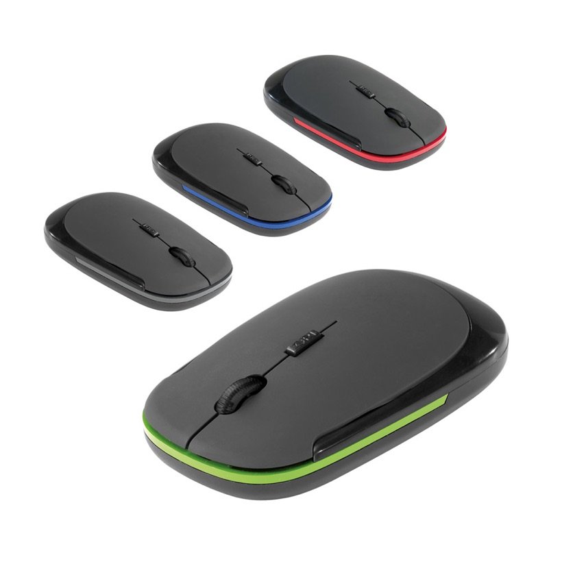 Mouse Wireless 2.4G Emborrachado Crick — Conjunto