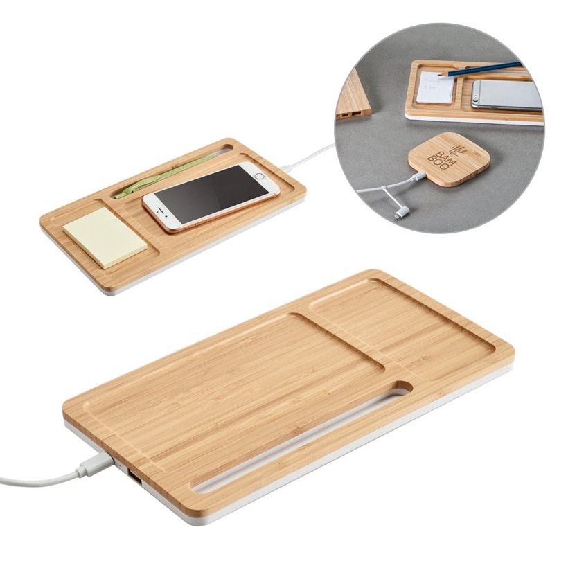 Organizador de Mesa Mott II com Carregador Wireless — Conjunto
