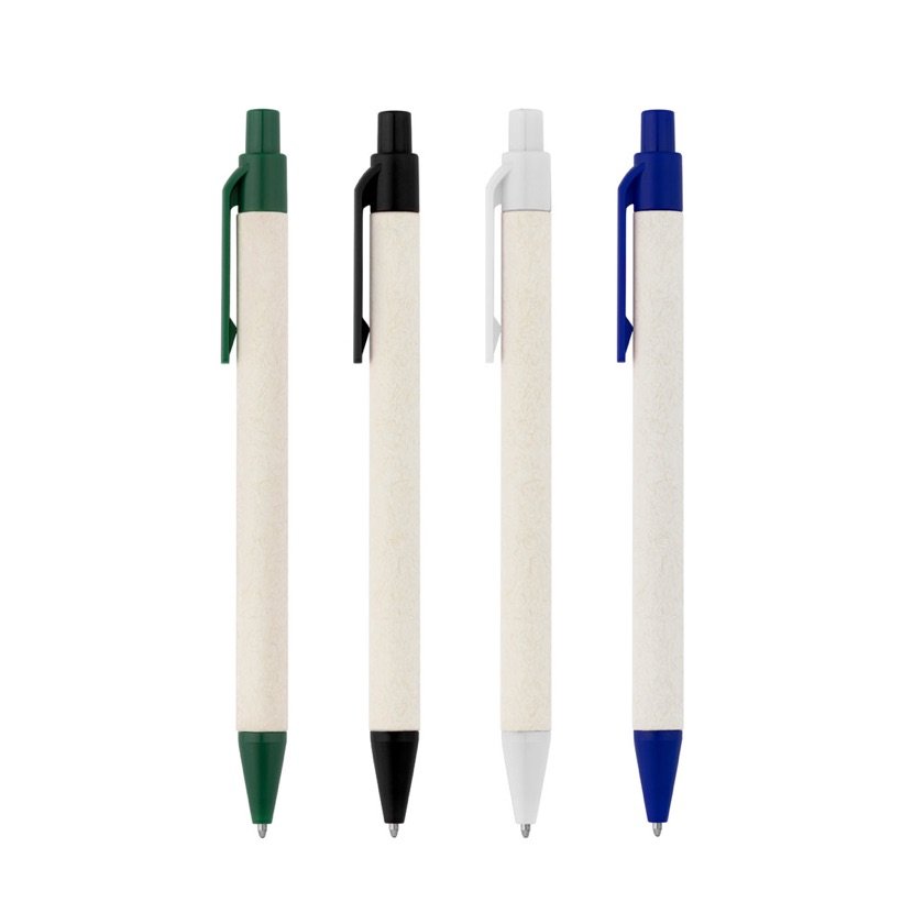Caneta Esferográfica Milink de Pacotes de Leite Reciclados — Conjunto