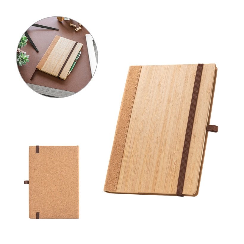Caderno A5 de Bambu e Cortiça Orwell — Conjunto