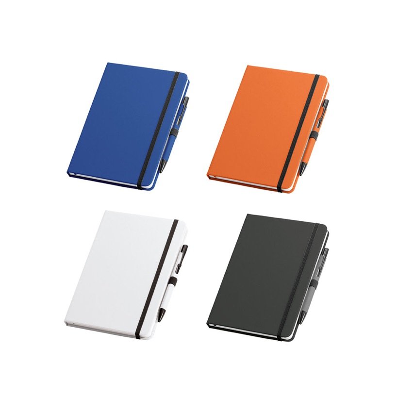 Conjunto Caderno A5 e Caneta Shaw — Conjunto