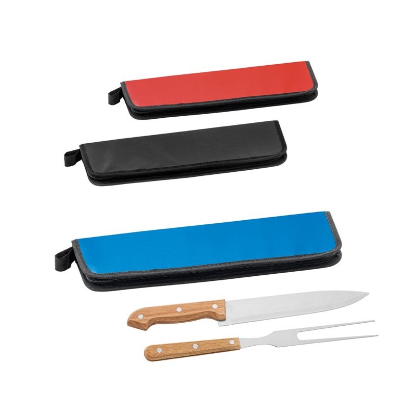 Kit Churrasco Cubat com Faca e Garfo — Conjunto