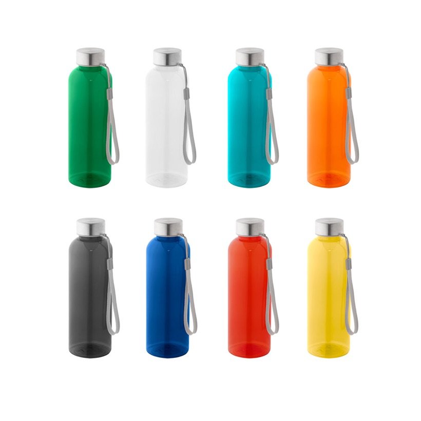 Squeeze em PET Reciclado Enders com Pega em Corda 580ml — Conjunto