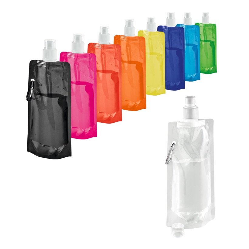 Squeeze Dobrável Kwill Push-Pull 460ml — Conjunto