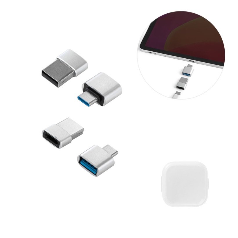 Conjunto de Adaptadores USB Minsky em Alumínio — Conjunto