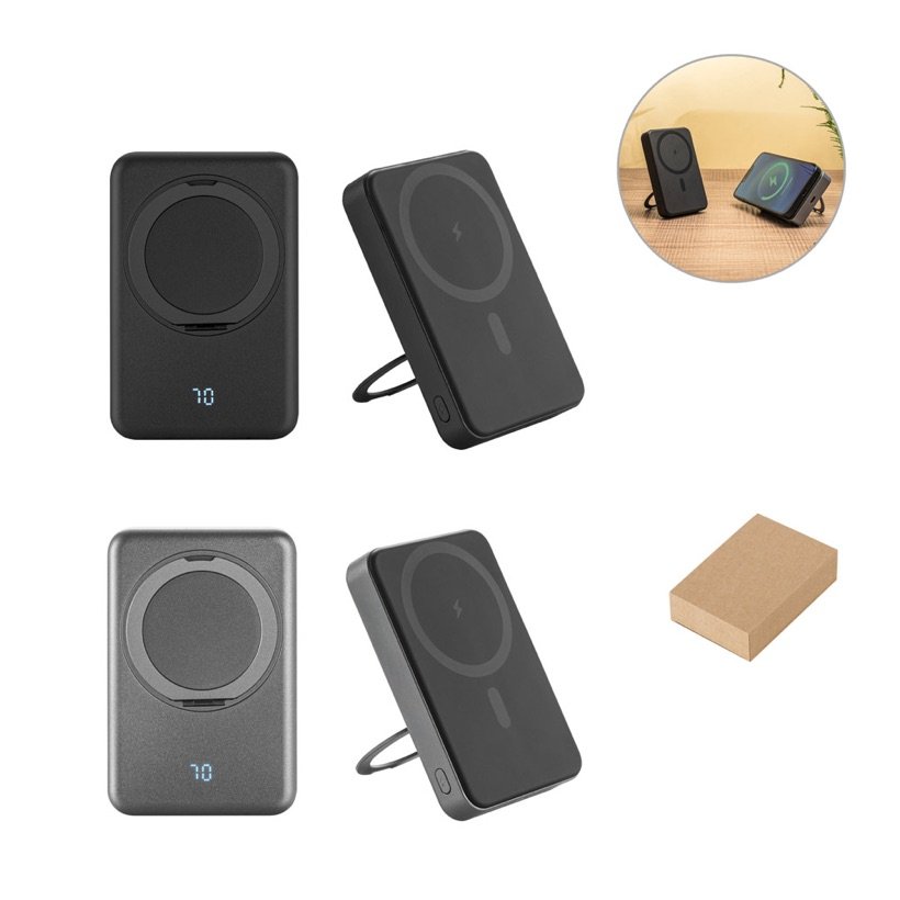 Power Bank Magnético Warshel 10.000mAh Wireless — Conjunto