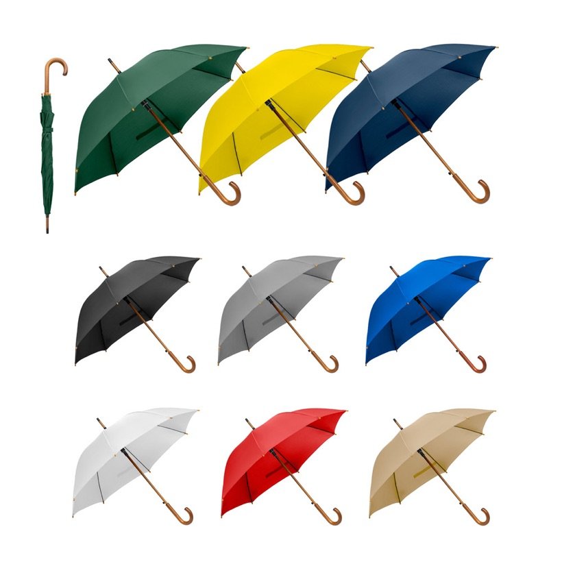 Guarda-Chuva Pega de Madeira Reno — Conjunto